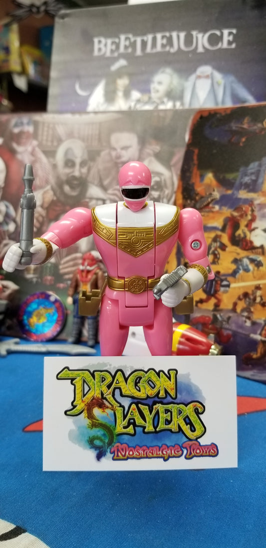 Mighty Morphin Power Rangers Zeo Pink Ranger Flip Head!