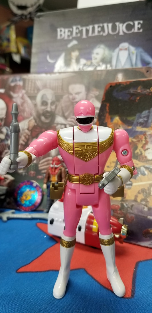 Mighty Morphin Power Rangers Zeo Pink Ranger Flip Head!