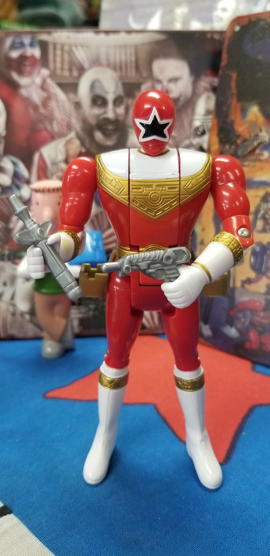 Mighty Morphin Power Rangers Zeo Red Ranger Flip Head!